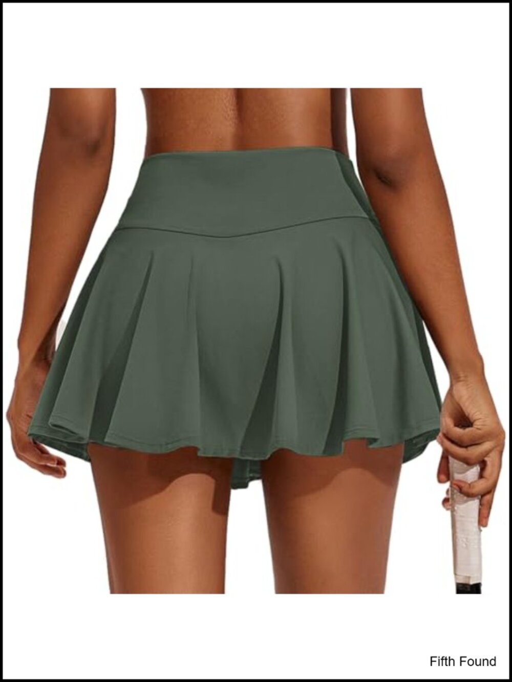 Pleated Tennis Skort with Pockets - High Waist Athletic Golf Skirt